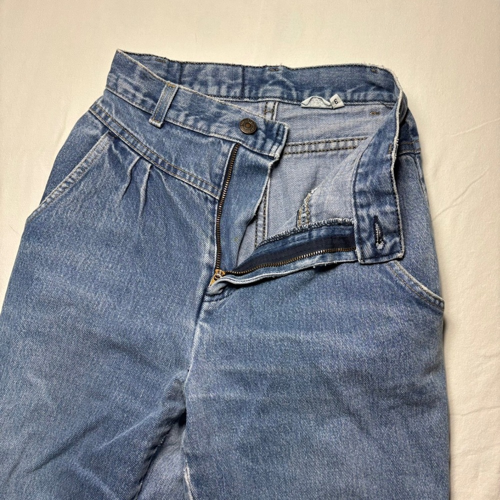 Vintage Levis Plowboy Jeans 23x27 Blue High Waisted Farmers Mechanics Miners 70s
